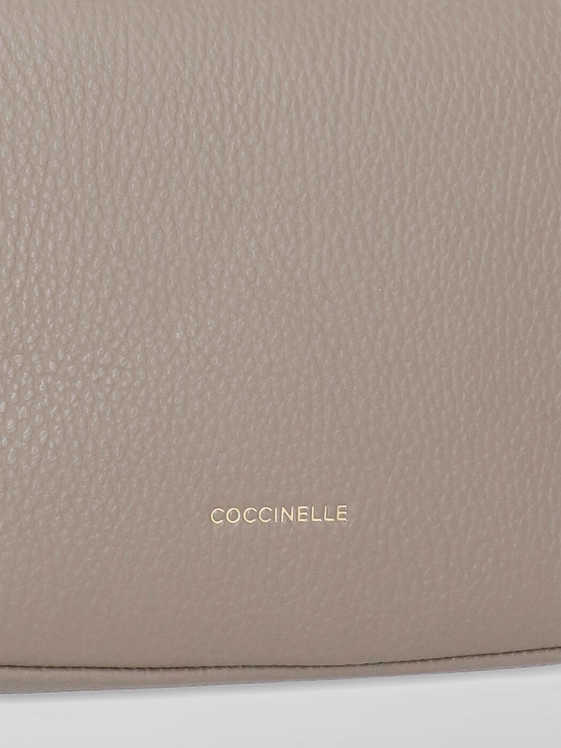 COCCINELLE BORSA MINI: Borsa Coccinelle in pelle a grana , Grigio - Img 4