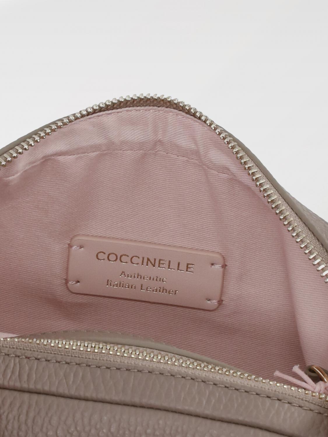 COCCINELLE BORSA MINI: Borsa Coccinelle in pelle a grana , Grigio - Img 5