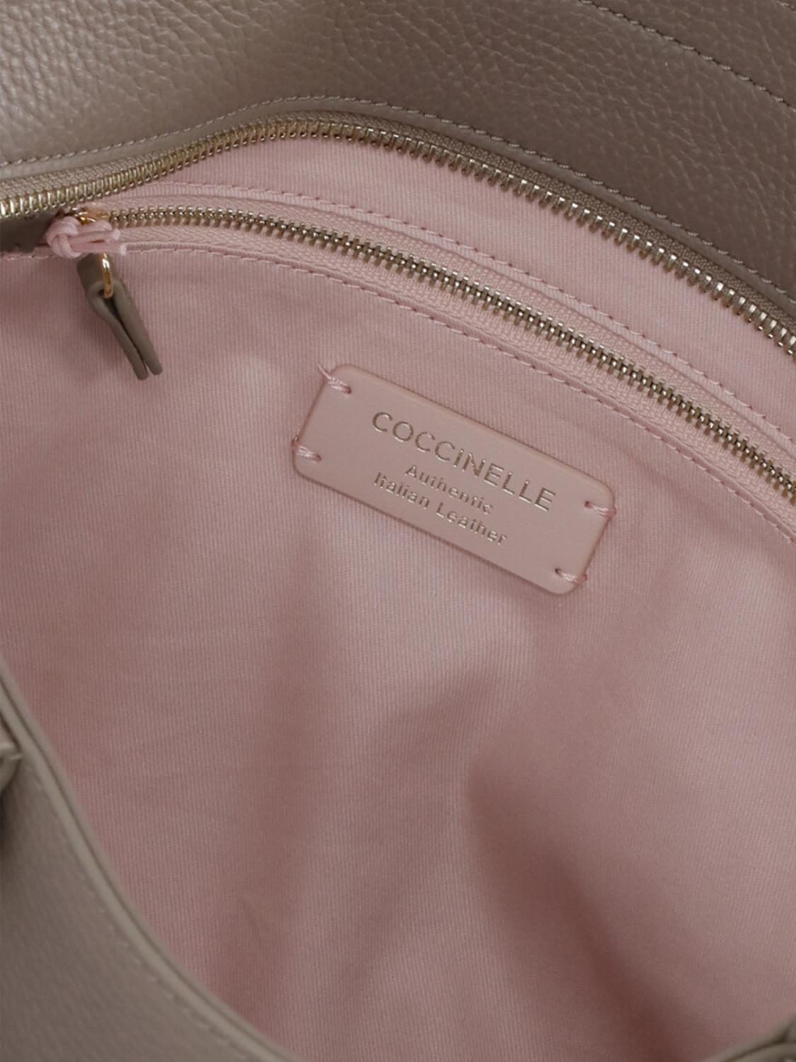 COCCINELLE SCHULTERTASCHE: Schultertasche damen Coccinelle, Beige - Img 4