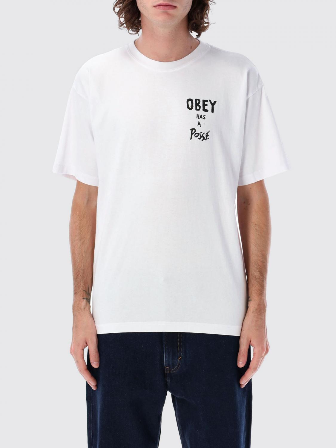 OBEY T-SHIRT: T-shirt men Obey, White - Img 1