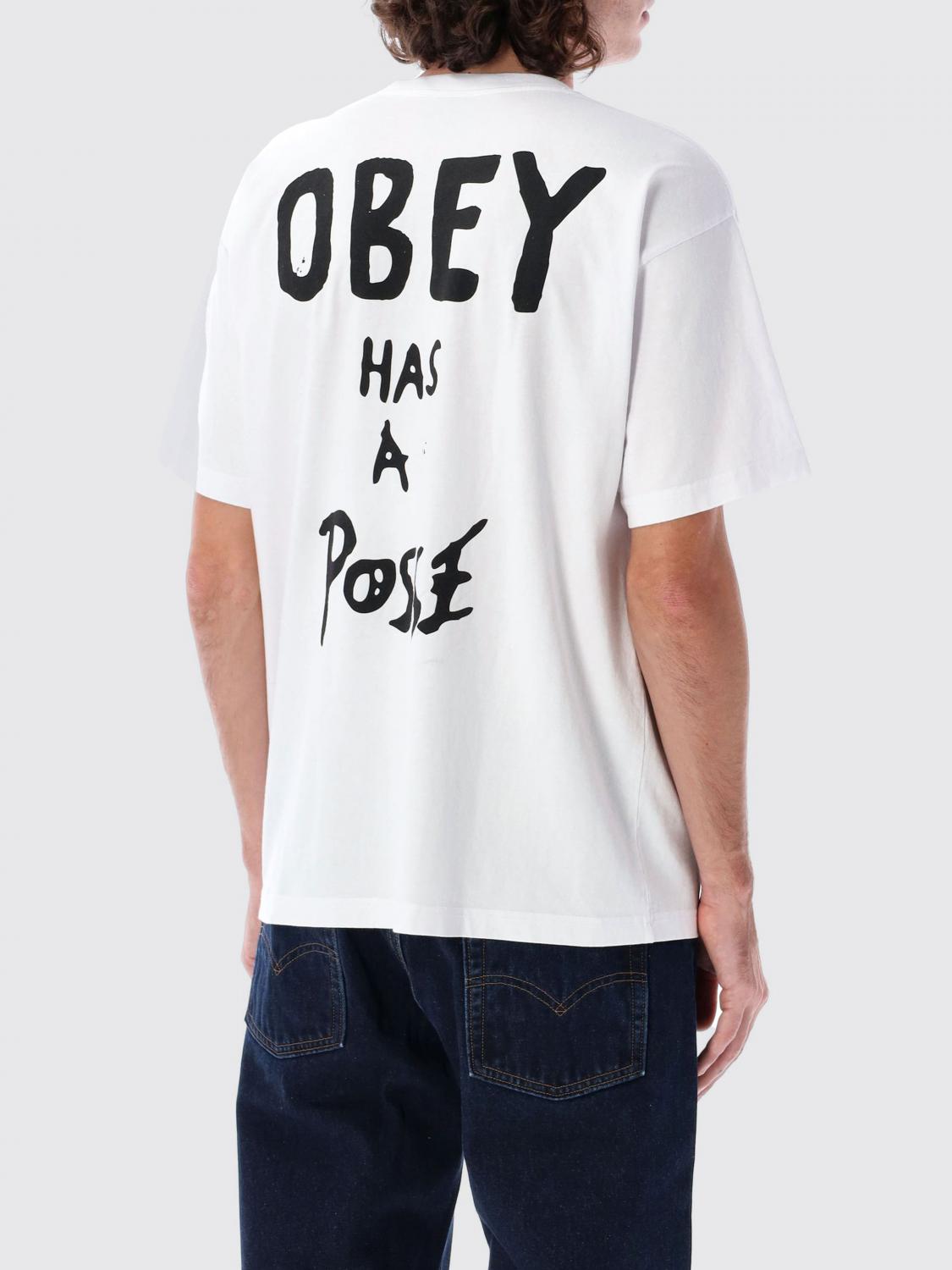 OBEY T-SHIRT: T-shirt men Obey, White - Img 2