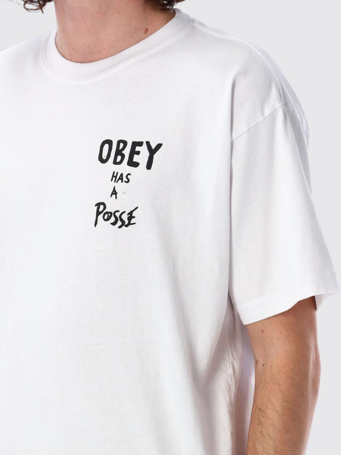 OBEY T-SHIRT: T-shirt men Obey, White - Img 3