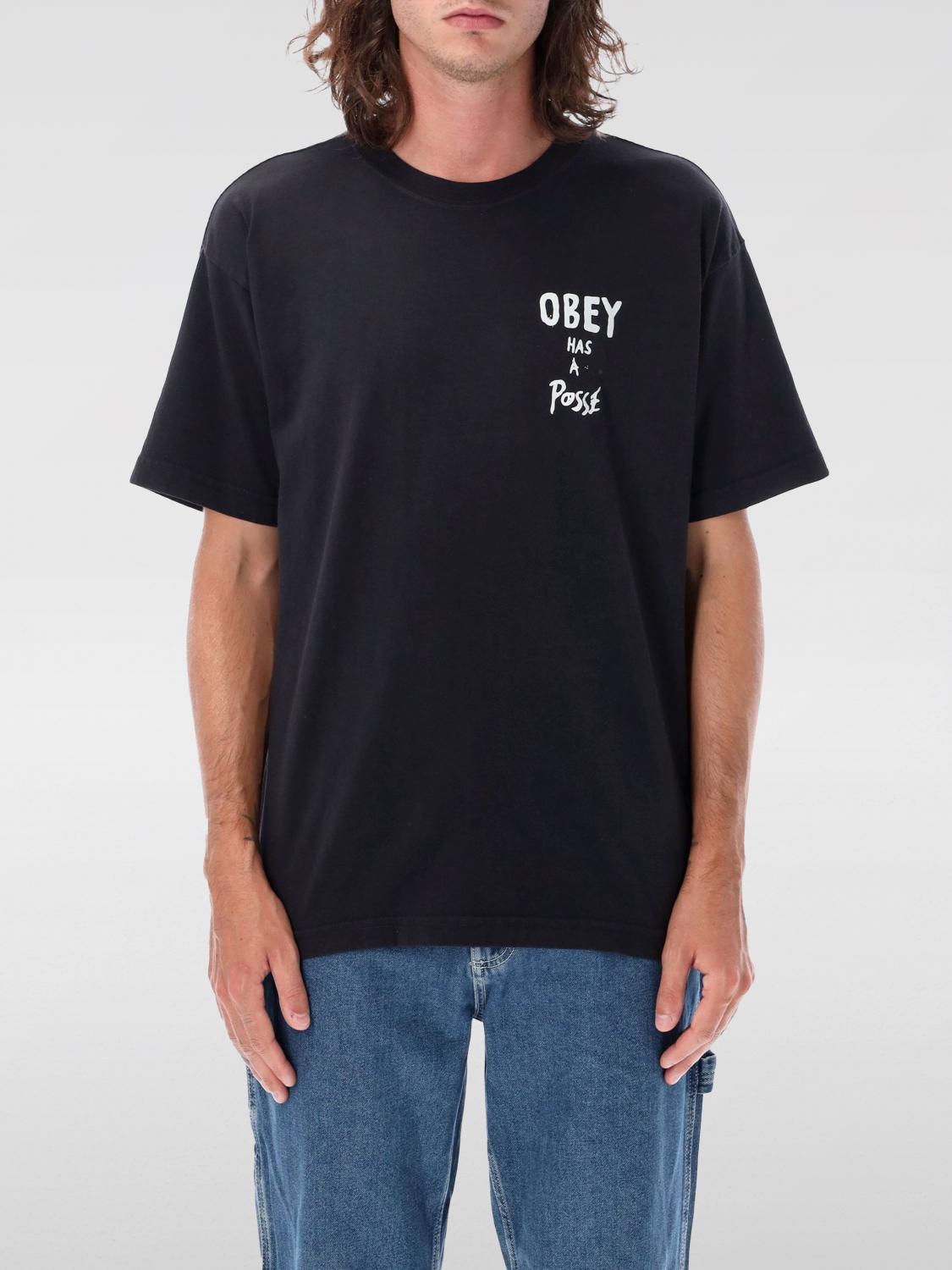 OBEY T-SHIRT: T-shirt men Obey, Black - Img 1