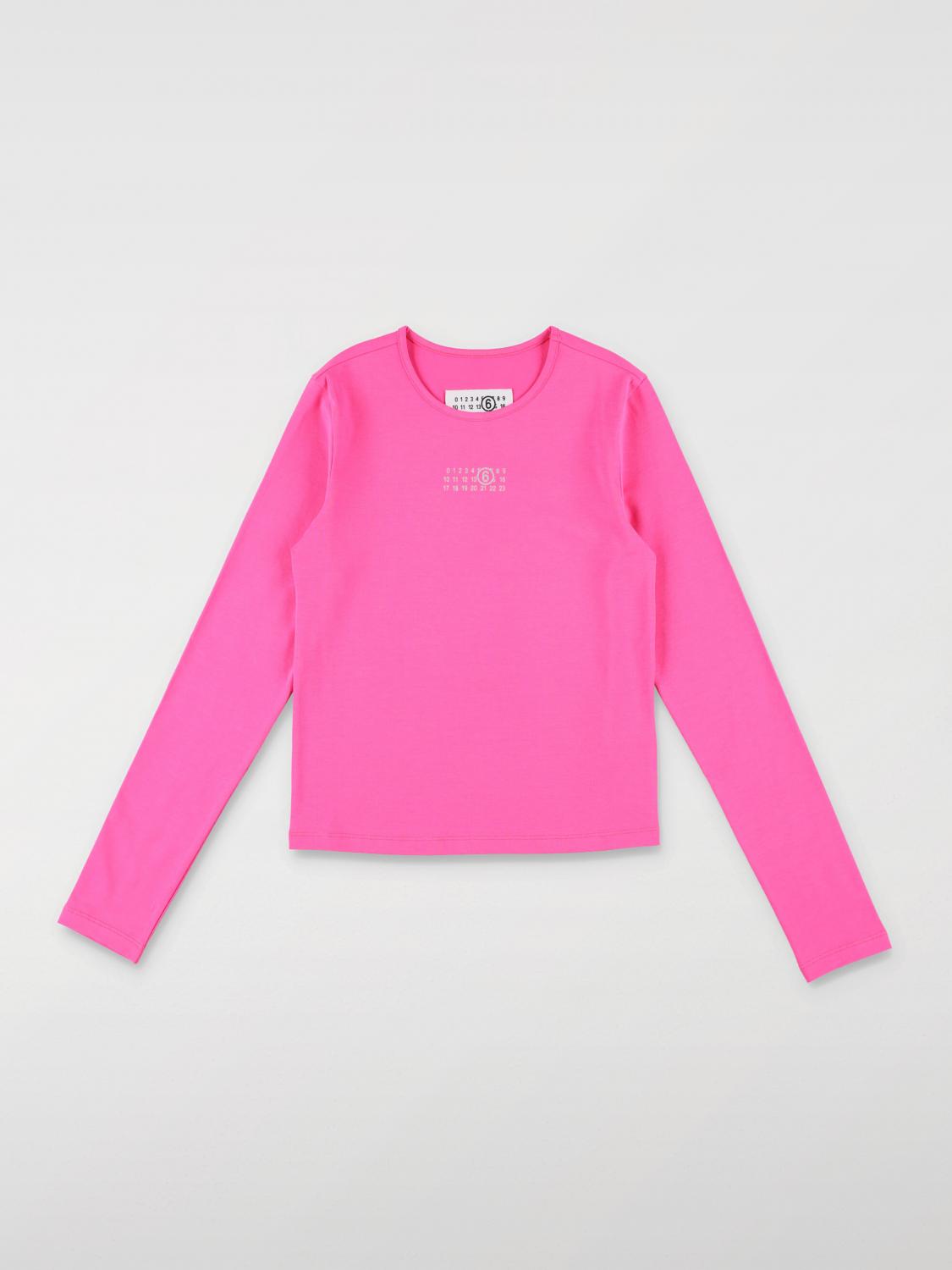 MM6 MAISON MARGIELA T-SHIRT: T-shirt kids Mm6 Maison Margiela, Fuchsia - Img 1