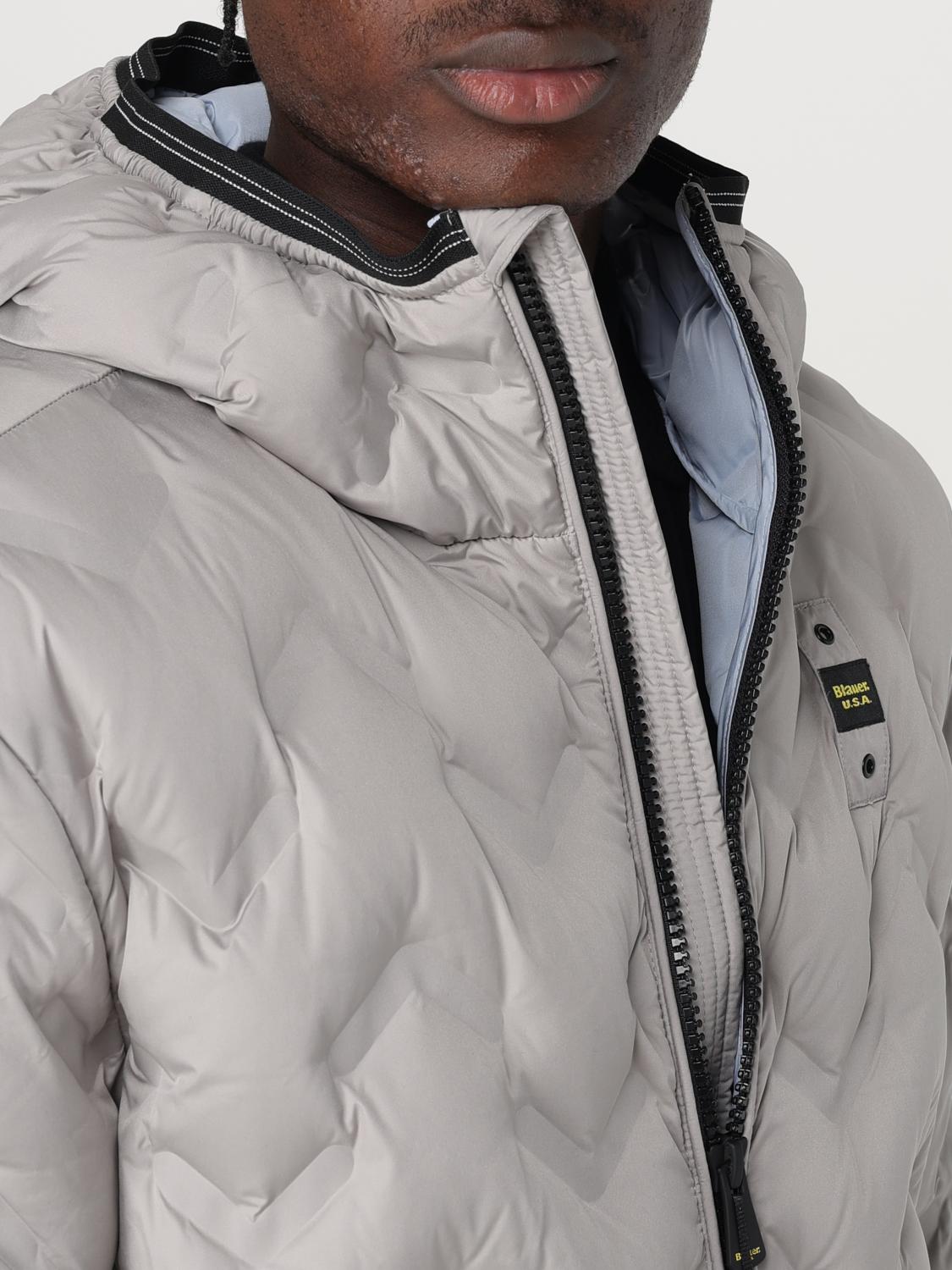 BLAUER GIACCA: Piumino Blauer in nylon trapuntato , Grigio - Img 4