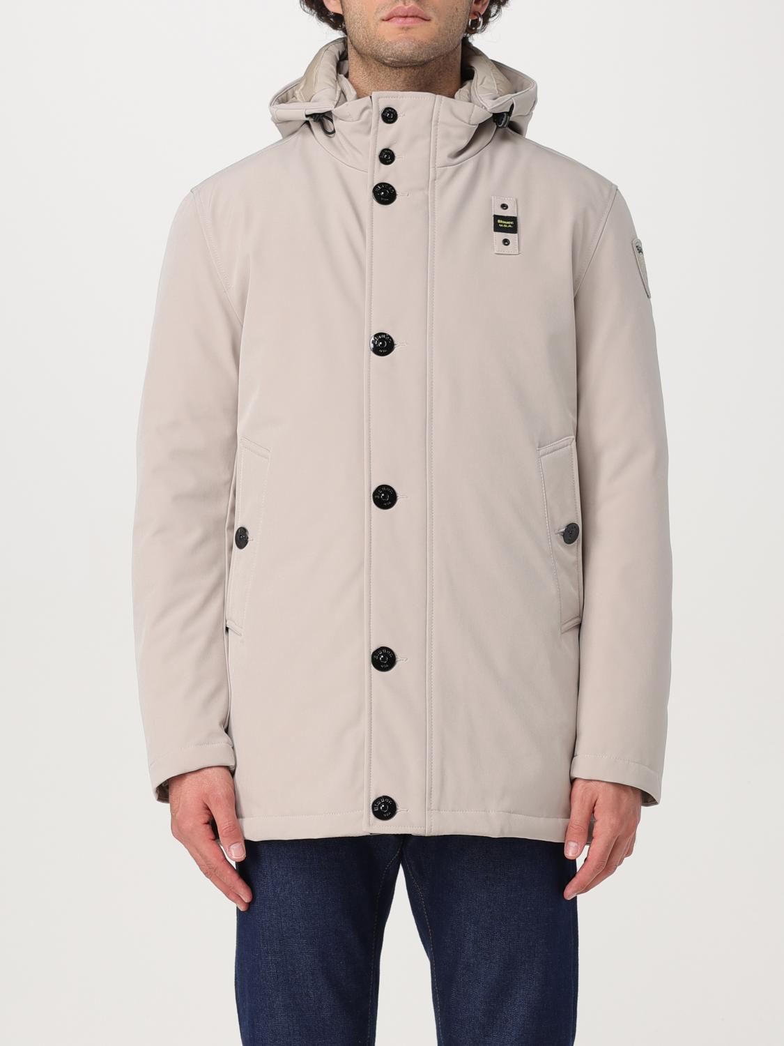 BLAUER ジャケット: コート メンズ Blauer, ベージュ - Img 1