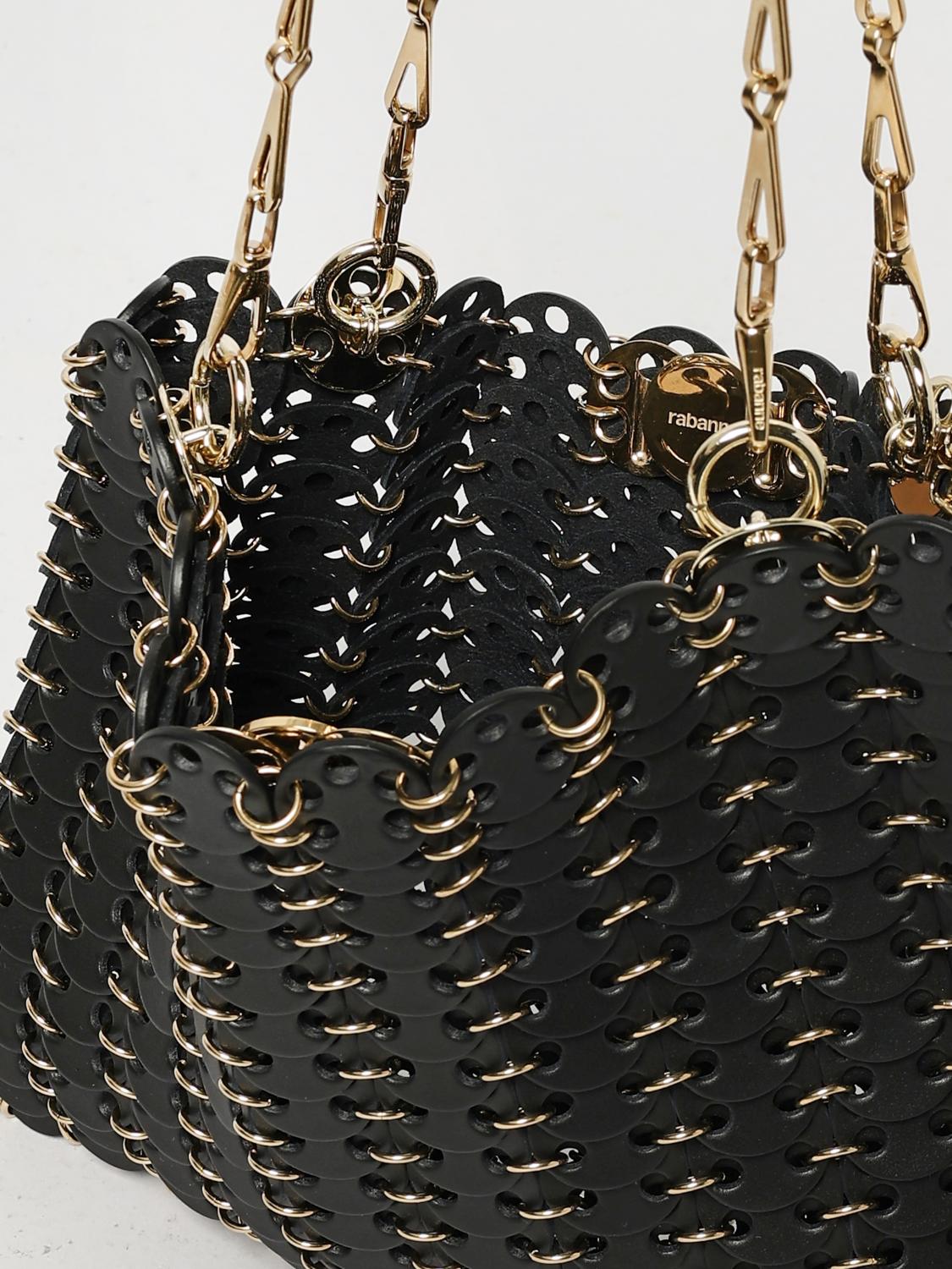 RABANNE BORSA A TRACOLLA: Borsa a spalla 1969 Rabanne, Nero - Img 5