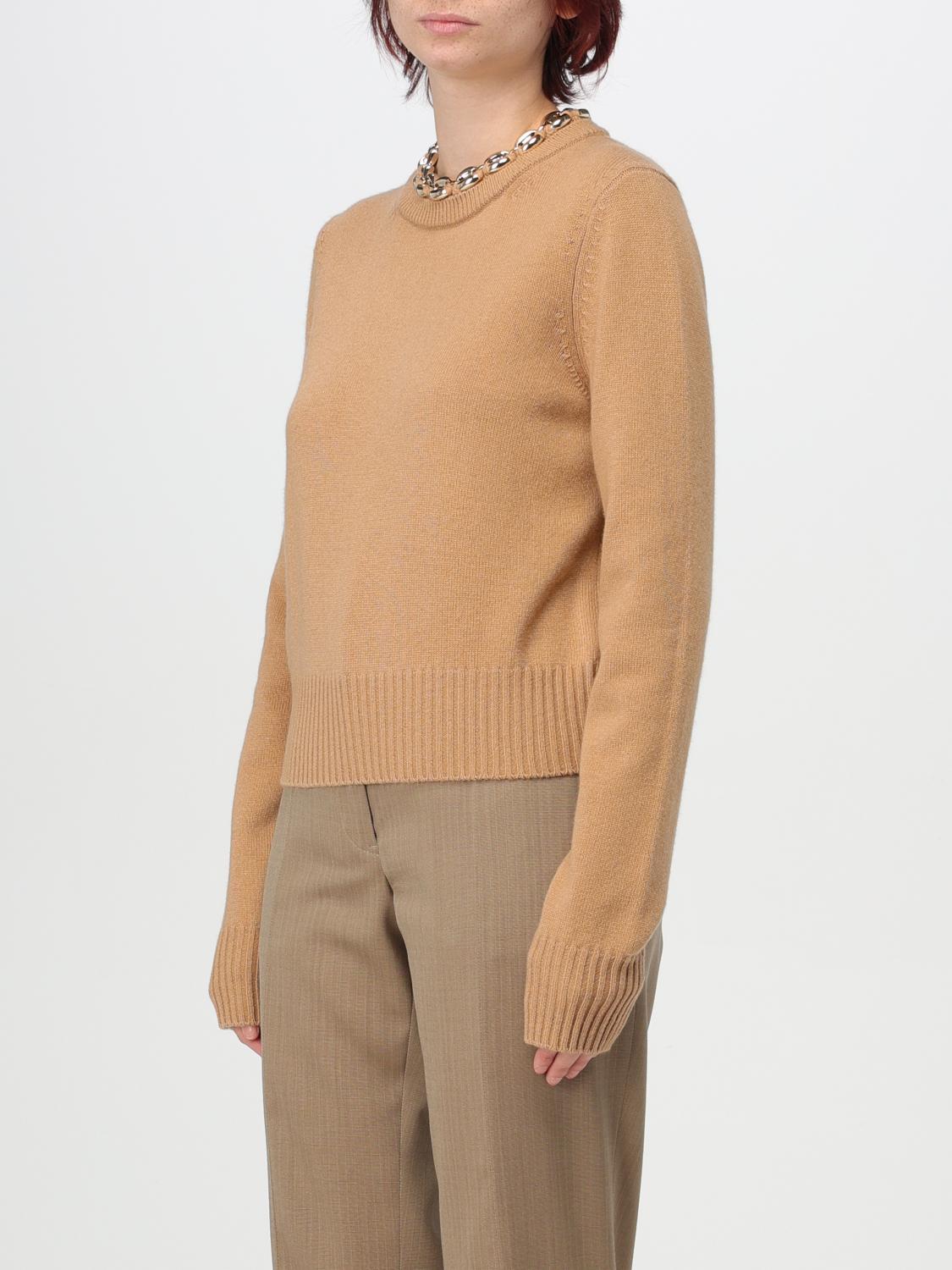 RABANNE MAGLIA: Maglione Rabanne in lana Merino e cashmere , Cammello - Img 4