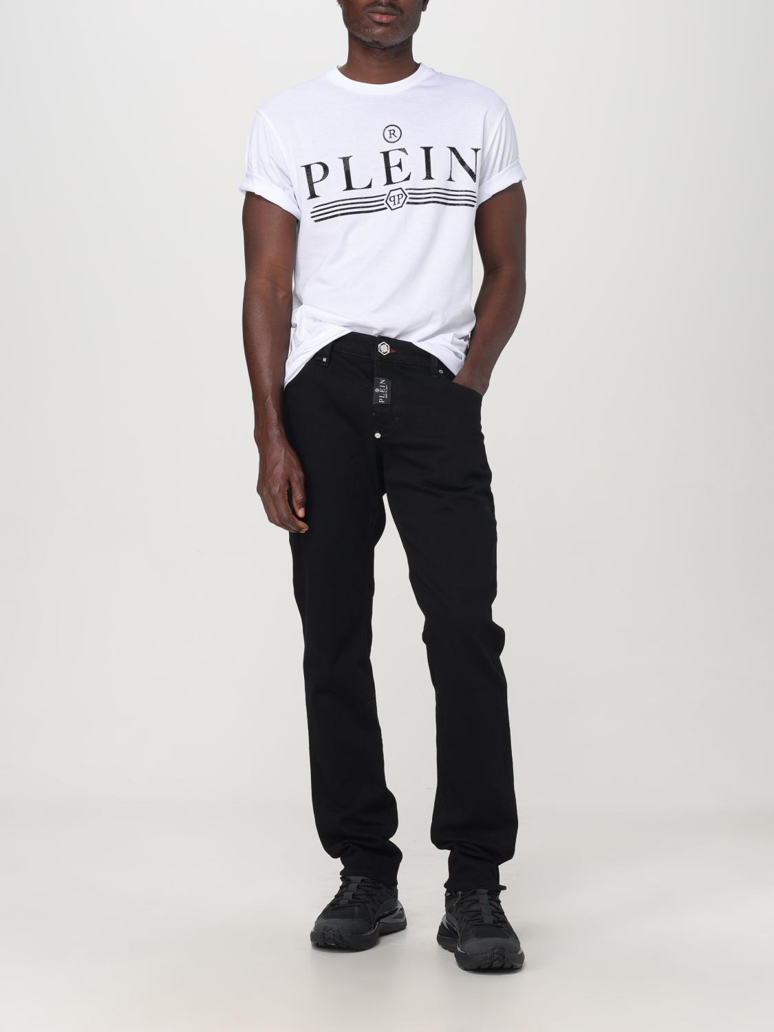 PHILIPP PLEIN ジーンズ: パンツ メンズ Philipp Plein, ブラック - Img 2