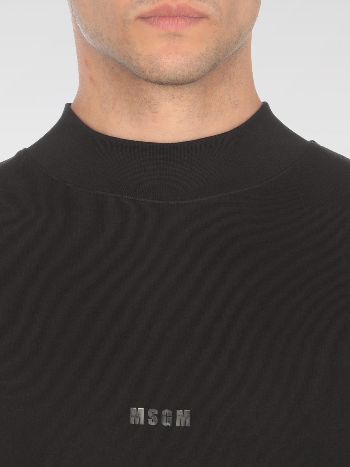 MSGM T-SHIRT: T-shirt men MSGM, Black - Img 3