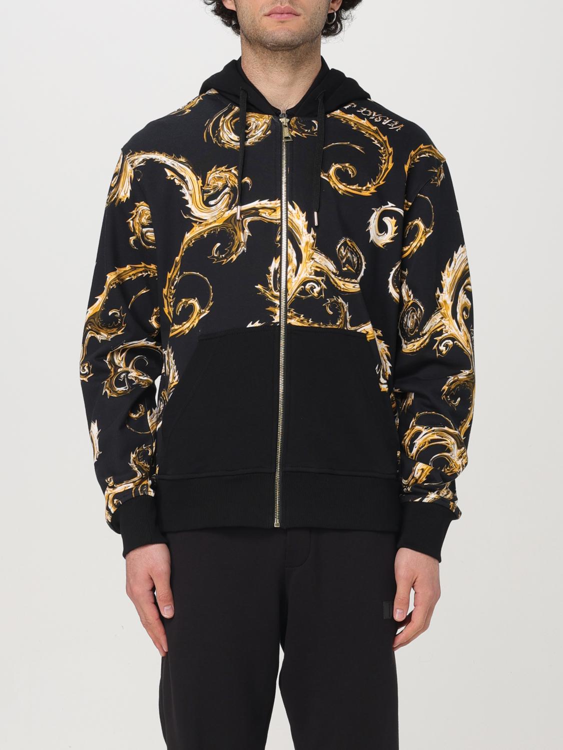 VERSACE JEANS COUTURE SWEATSHIRT: Sweatshirt men Versace Jeans Couture, Black - Img 1