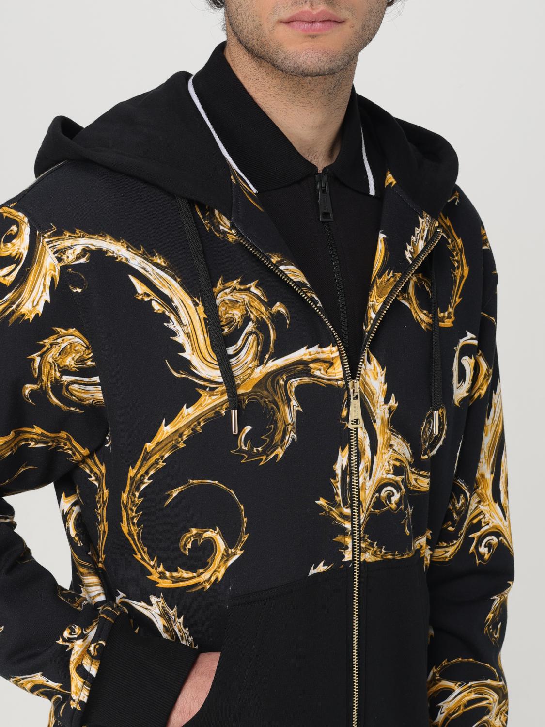 VERSACE JEANS COUTURE SWEATSHIRT: Sweatshirt men Versace Jeans Couture, Black - Img 4