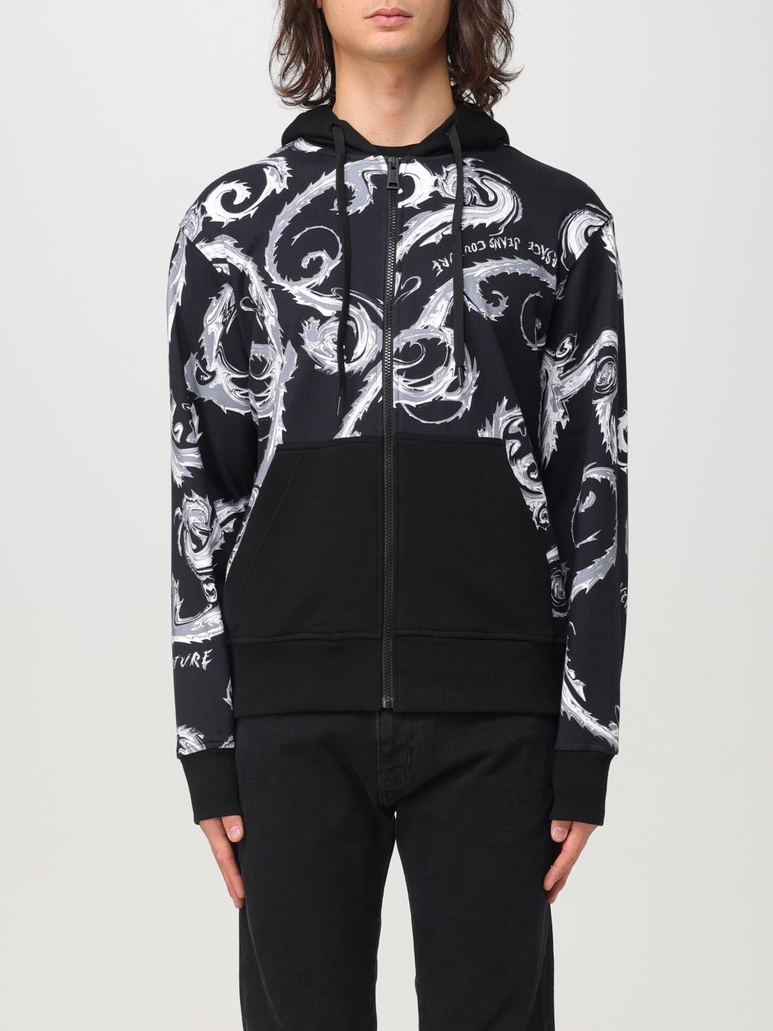 VERSACE JEANS COUTURE SUDADERA: Sudadera hombre Versace Jeans Couture, Negro 1 - Img 1