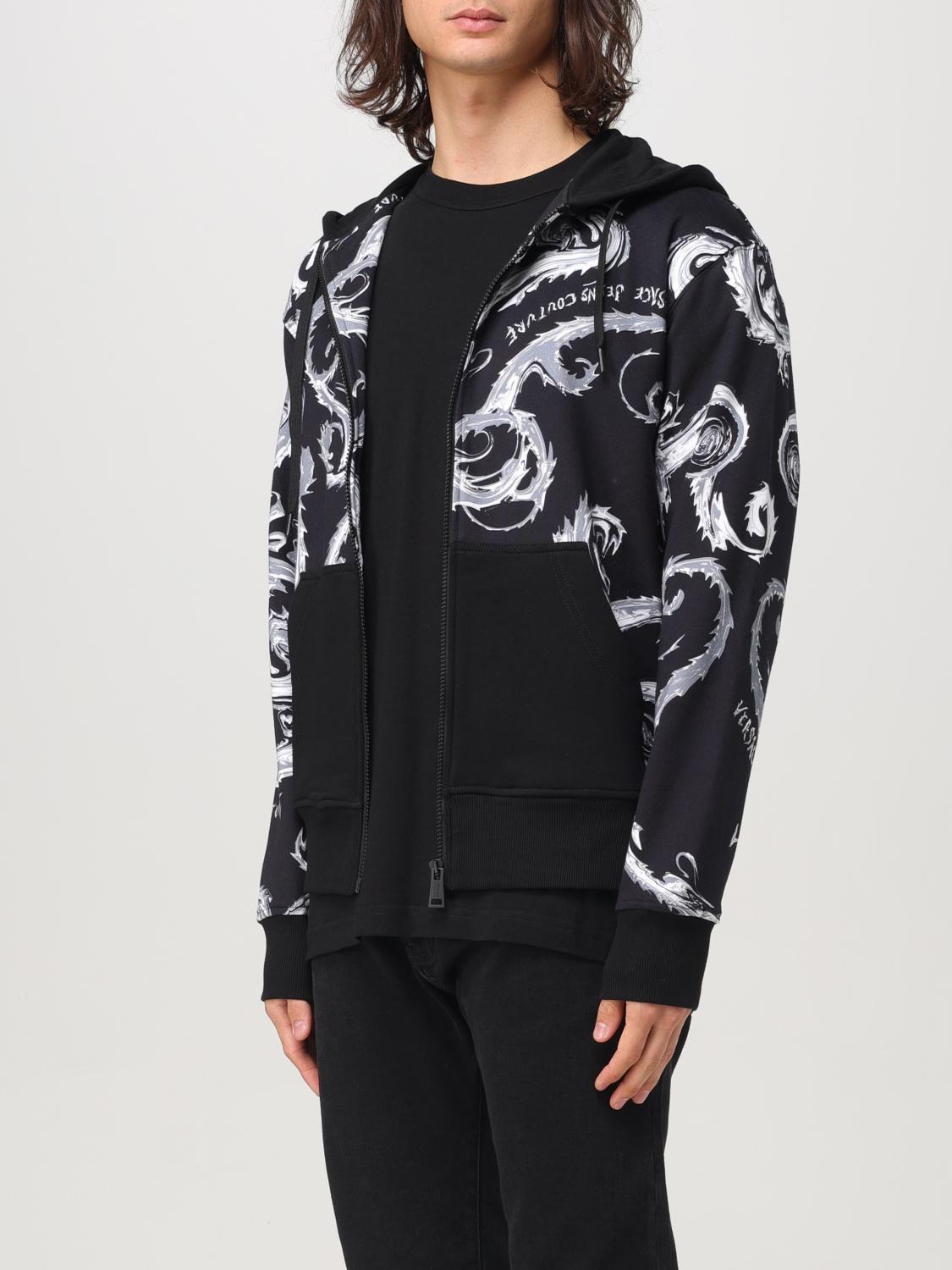 VERSACE JEANS COUTURE SUDADERA: Sudadera hombre Versace Jeans Couture, Negro 1 - Img 3