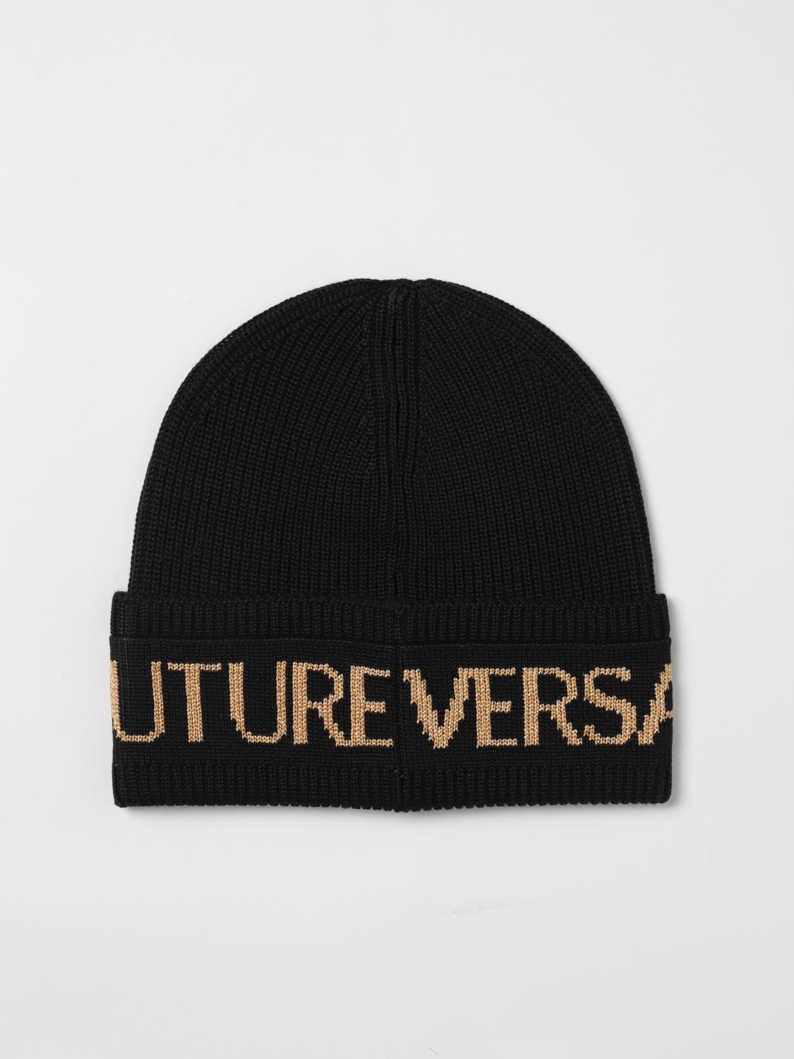 VERSACE JEANS COUTURE HAT: Hat men Versace Jeans Couture, Black - Img 1