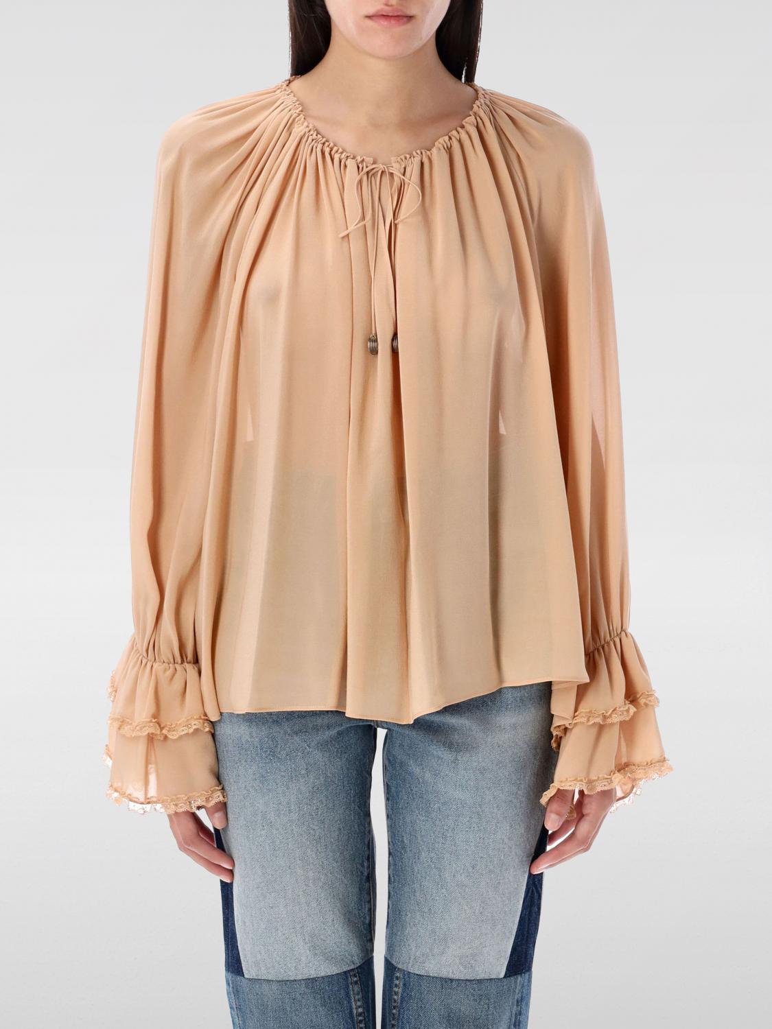 CHLOÉ TOP: Shirt woman ChloÉ, Sand - Img 1