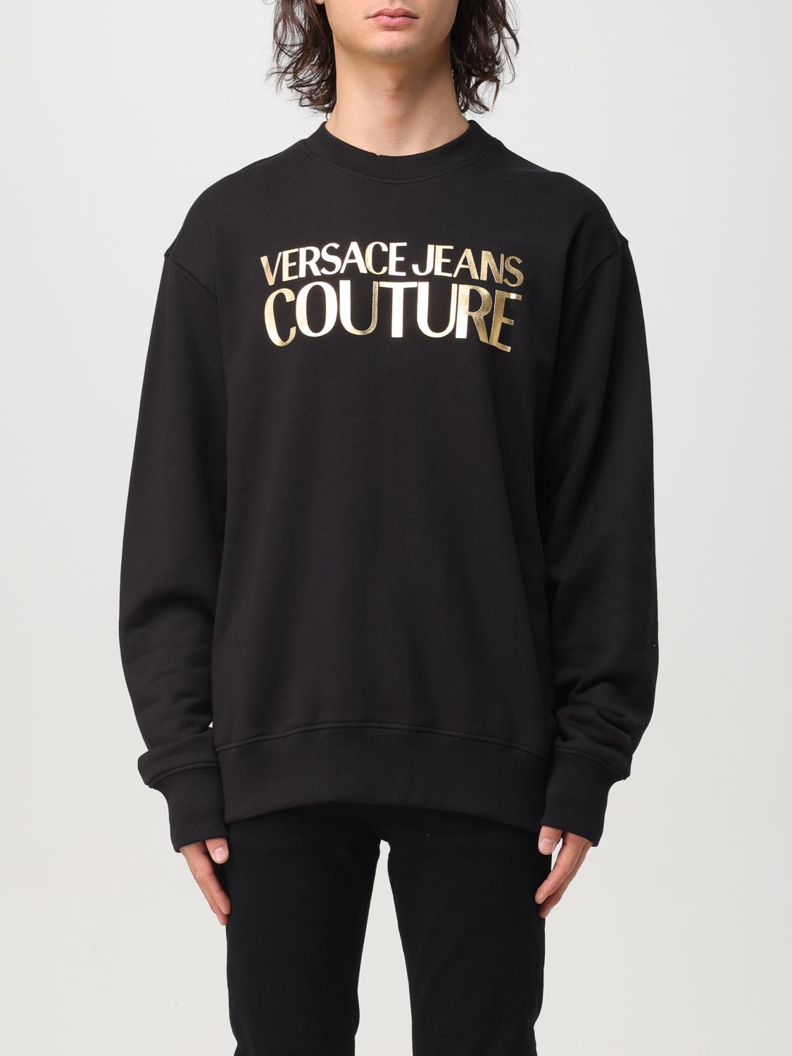 VERSACE JEANS COUTURE SWEATSHIRT: Sweatshirt homme Versace Jeans Couture, Noir - Img 1