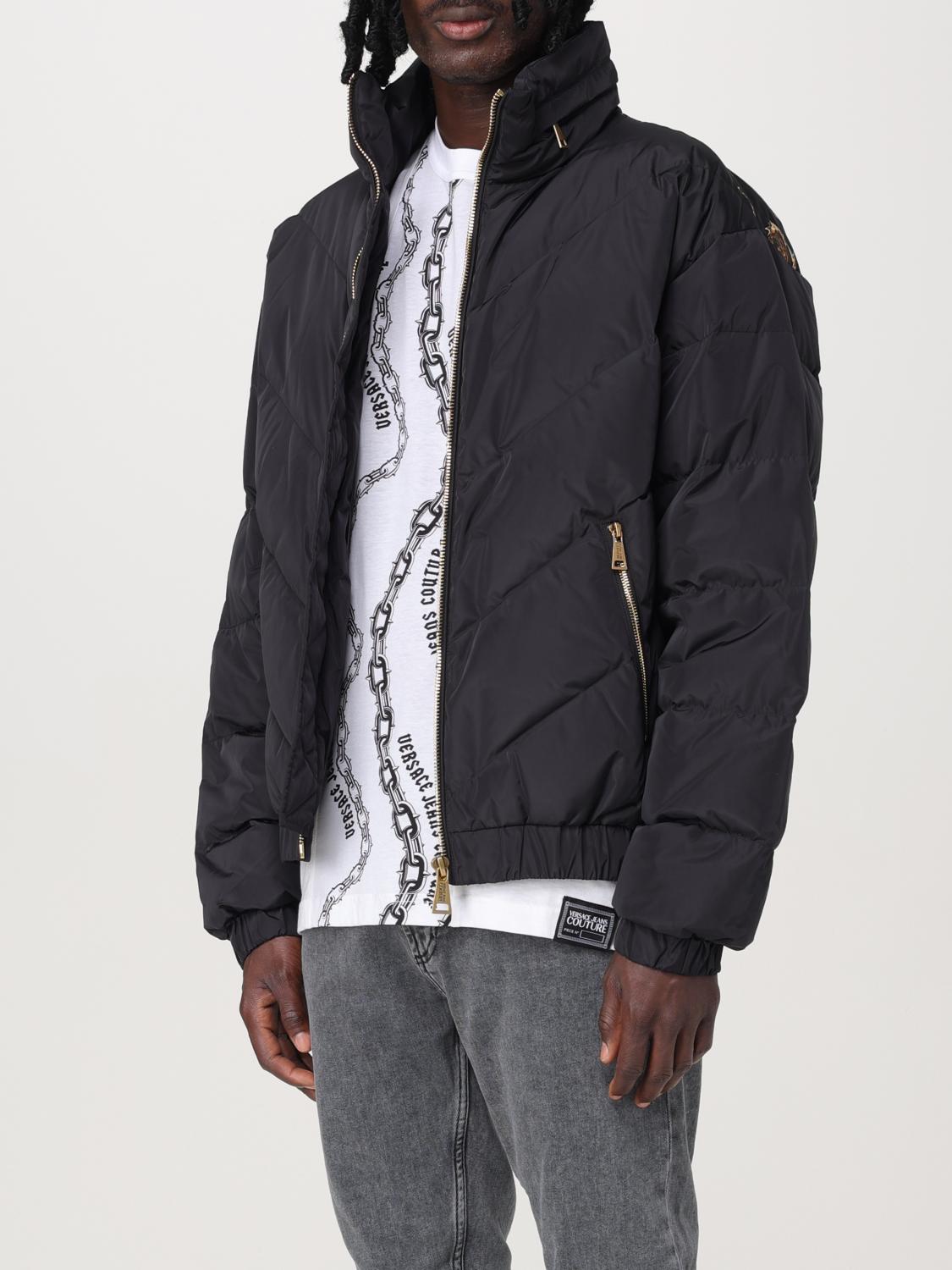 VERSACE JEANS COUTURE JACKET: Versace Jeans Couture quilted nylon jacket, Black - Img 3