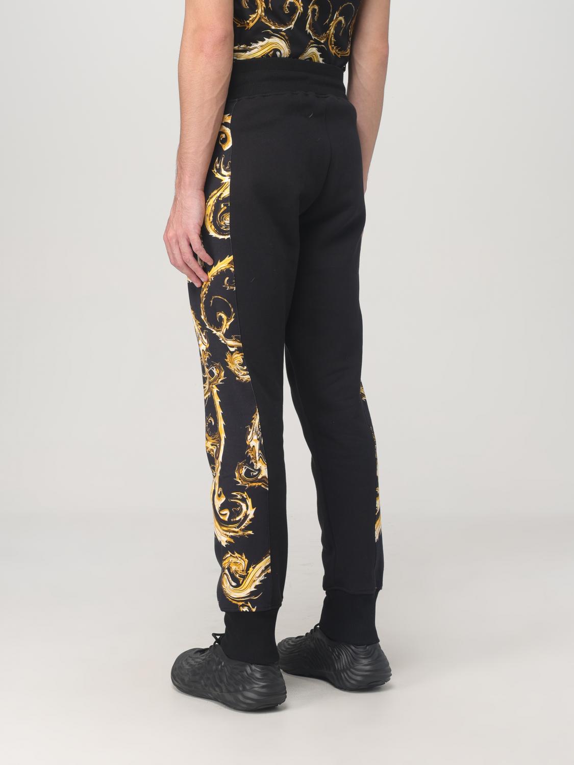 VERSACE JEANS COUTURE 裤子: 裤子 男士 Versace Jeans Couture, 黑色 1 - Img 2