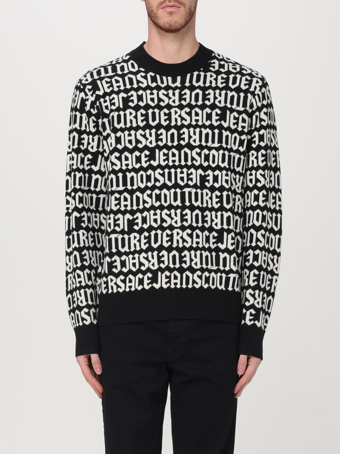 VERSACE JEANS COUTURE SWEATER: Sweater men Versace Jeans Couture, Black - Img 1