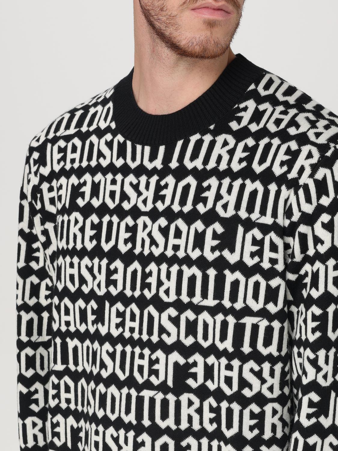 VERSACE JEANS COUTURE SWEATER: Sweater men Versace Jeans Couture, Black - Img 3