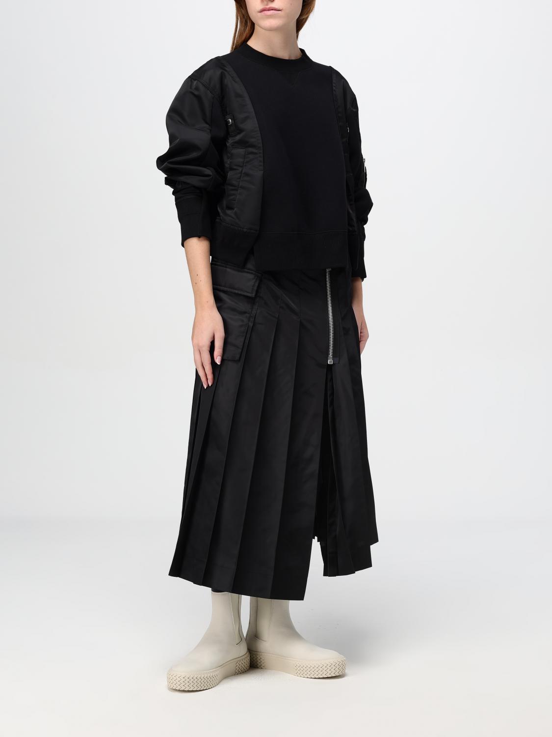 Sacai スウェットシャツ レディース - ブラック | 2407452 | GIGLIO.COM