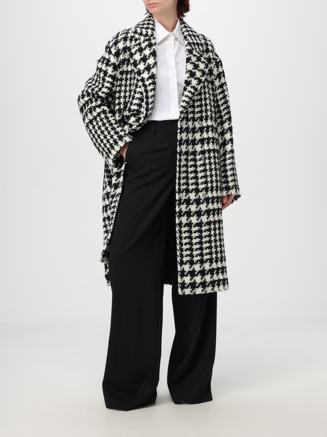 DOLCE & GABBANA CAPPOTTO: Cappotto doppiopetto Dolce & Gabbana in misto lana , Nero - Img 2