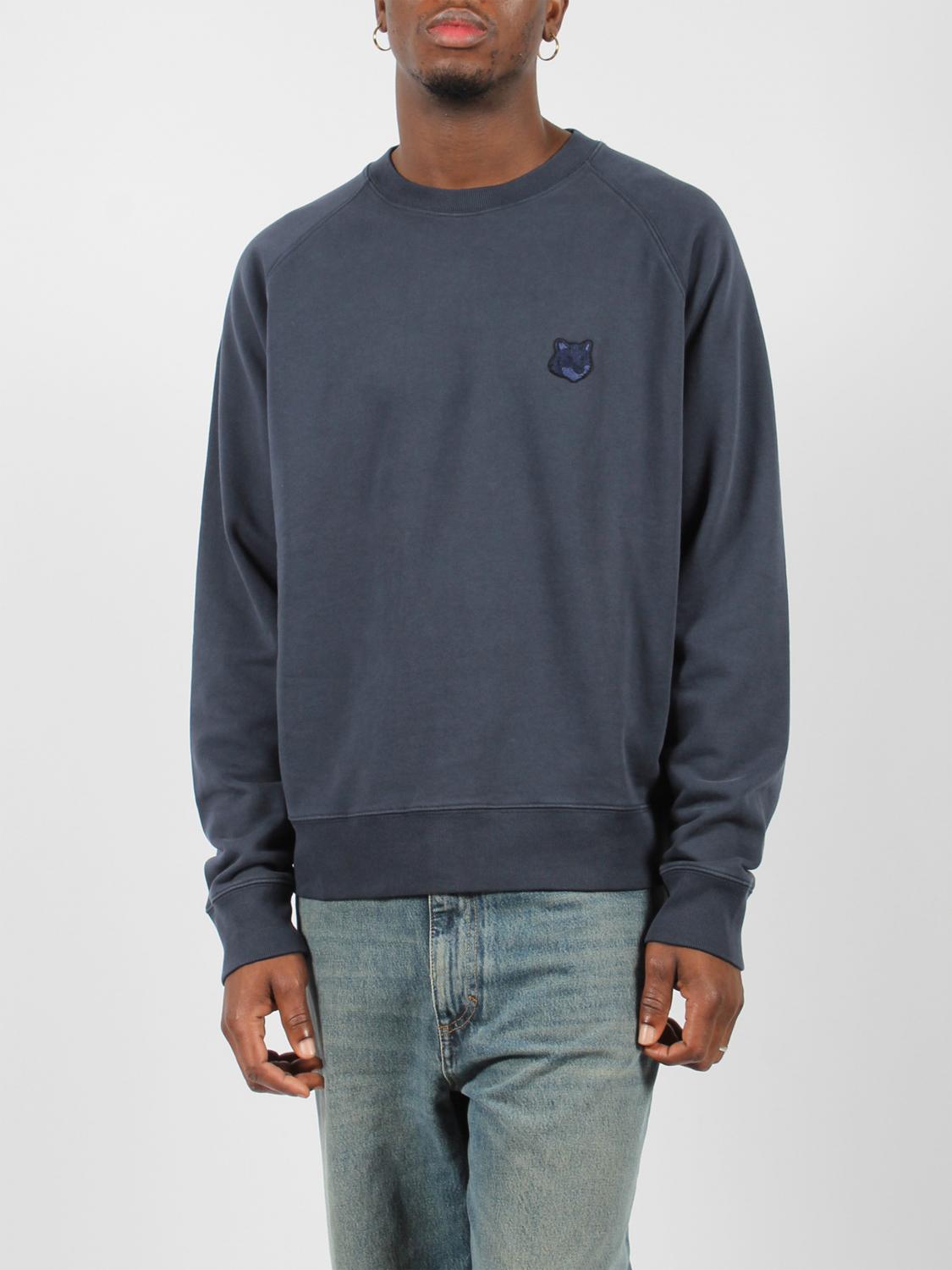 MAISON KITSUNÉ SWEATSHIRT: Pullover herren Maison KitsunÉ, Blau 1 - Img 1