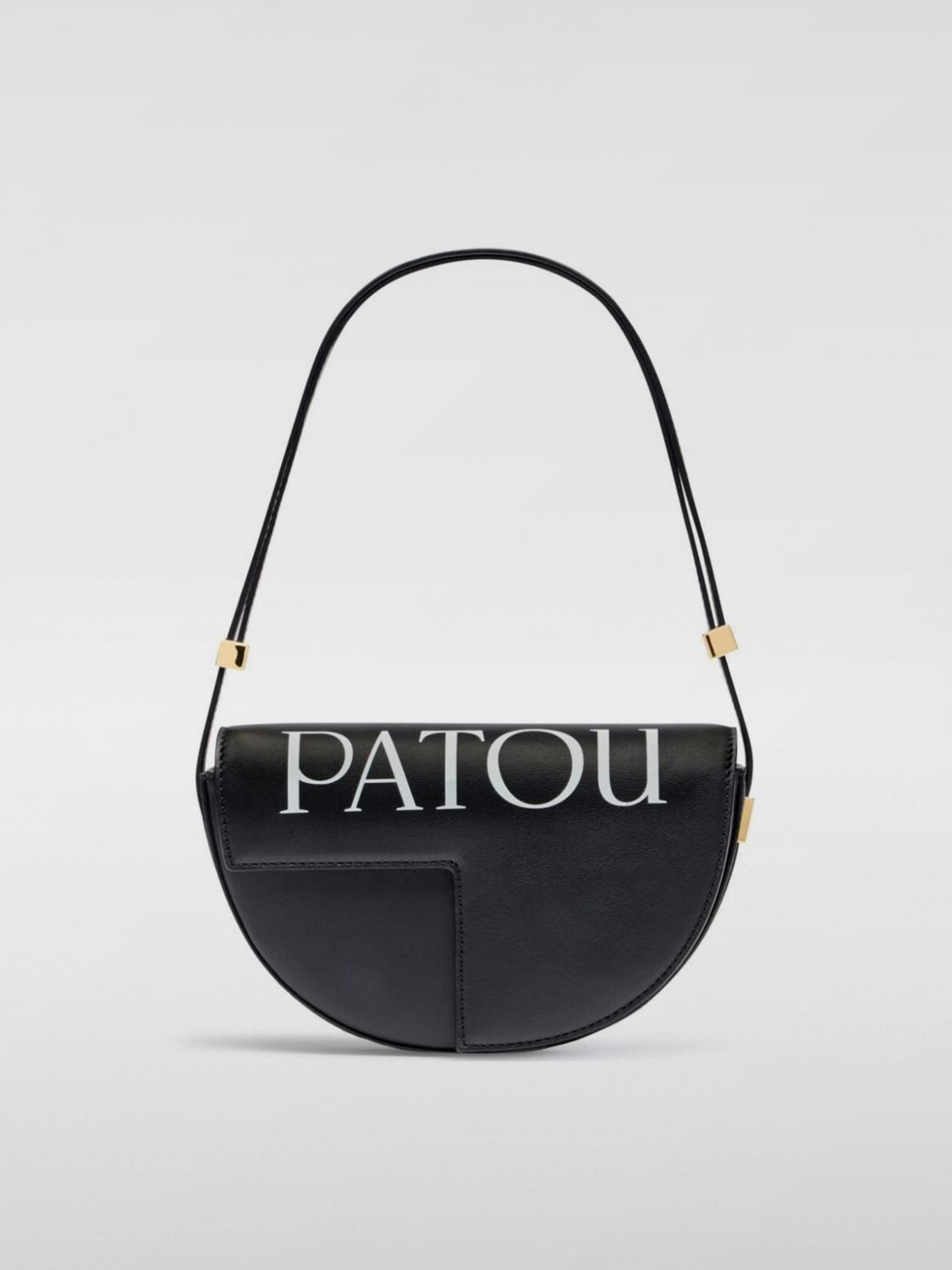 PATOU MINI BAG: Shoulder bag woman Patou, Black - Img 1