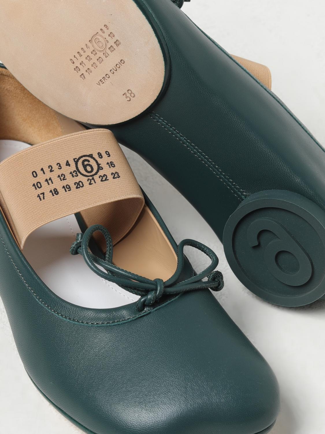 Mm6 Maison Margiela Ballet flats woman - Green | S59WZ0099P3628T7