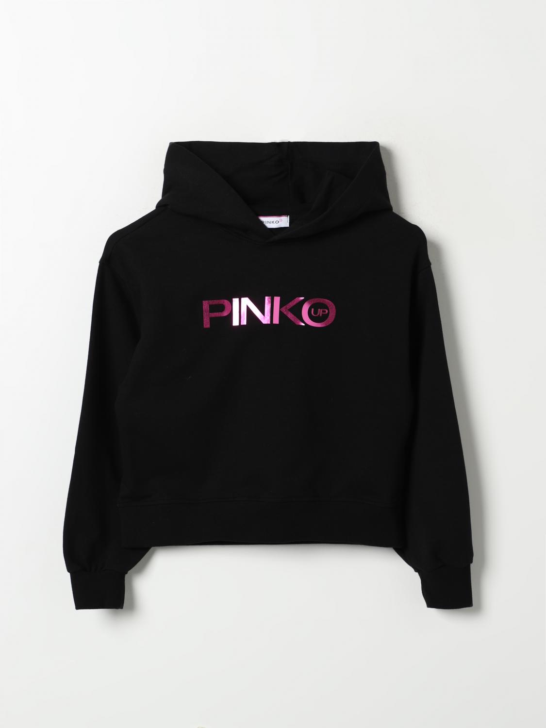 PINKO MAGLIA: Felpa con cappuccio Pinko, Nero - Img 1