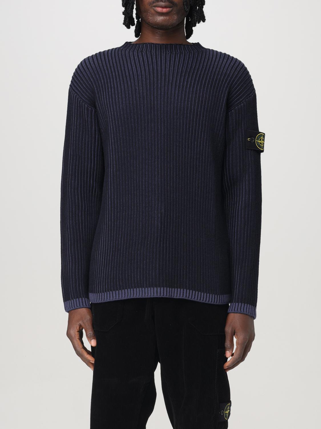 STONE ISLAND JERSEY: Jersey hombre Stone Island, Azul Oscuro - Img 1