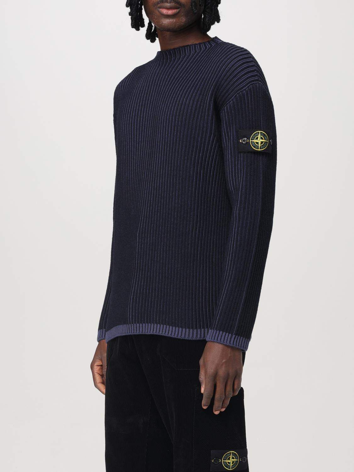 STONE ISLAND JERSEY: Jersey hombre Stone Island, Azul Oscuro - Img 3