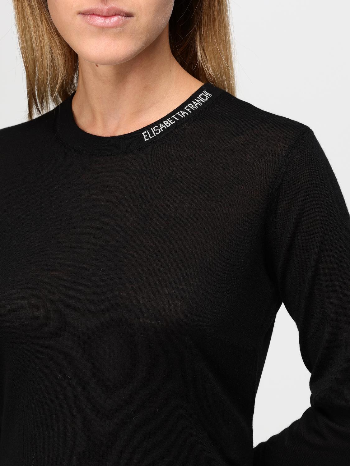 ELISABETTA FRANCHI SWEATER: Sweater woman Elisabetta Franchi, Black - Img 3