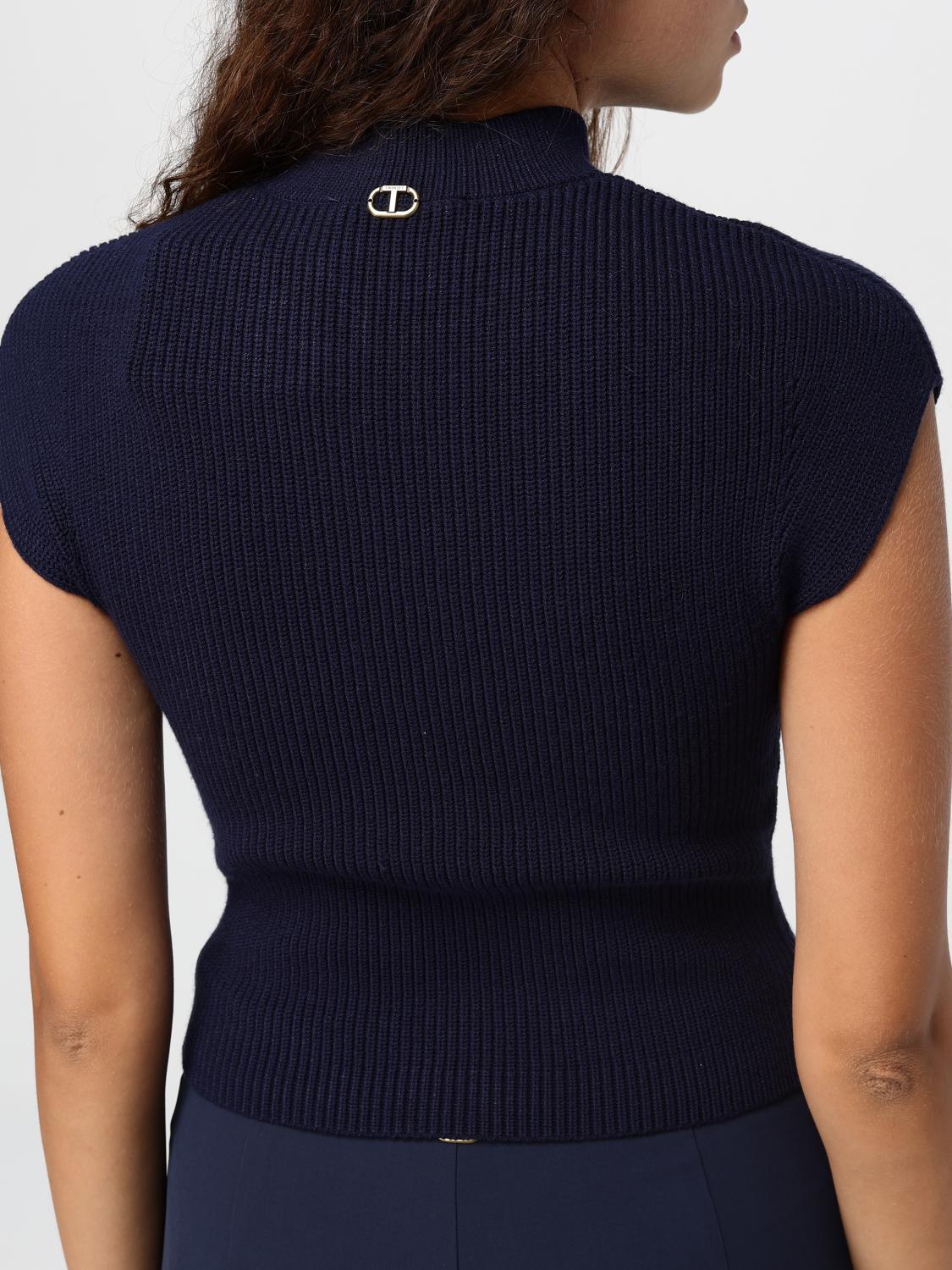 TWINSET TOP: Pull femme Twinset, Bleu - Img 3