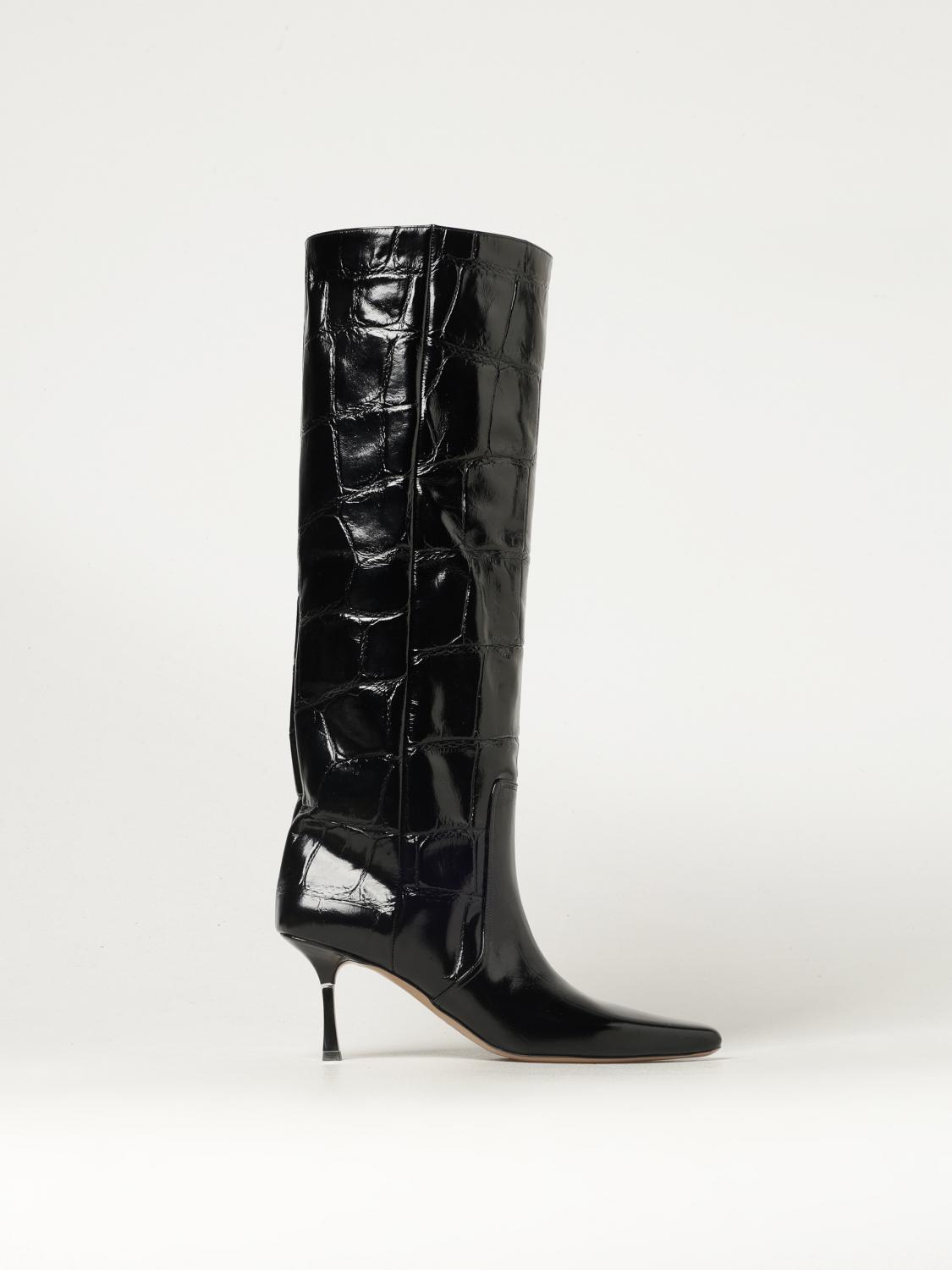 PARIS TEXAS BOOTS: Flat ankle boots woman Paris Texas, Black - Img 1