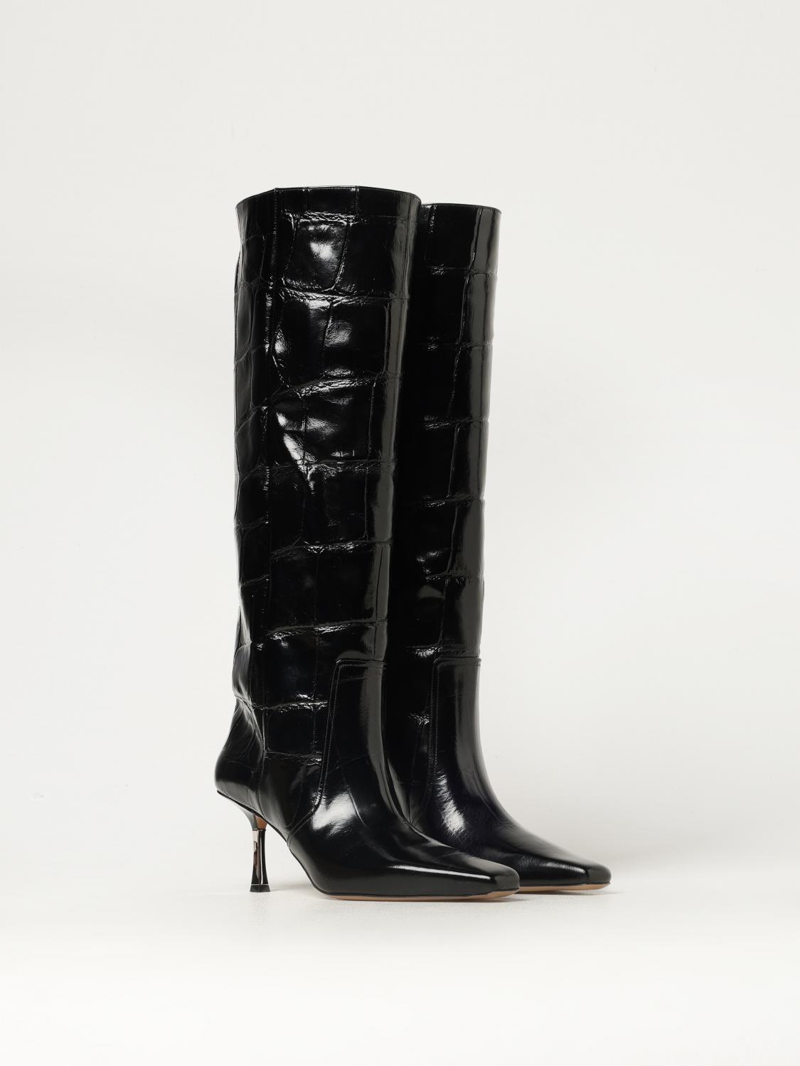 PARIS TEXAS BOOTS: Flat ankle boots woman Paris Texas, Black - Img 2