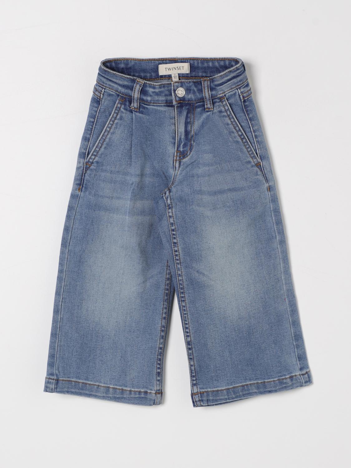 TWINSET JEANS: Pantalone bambino Twinset, Blue - Img 1