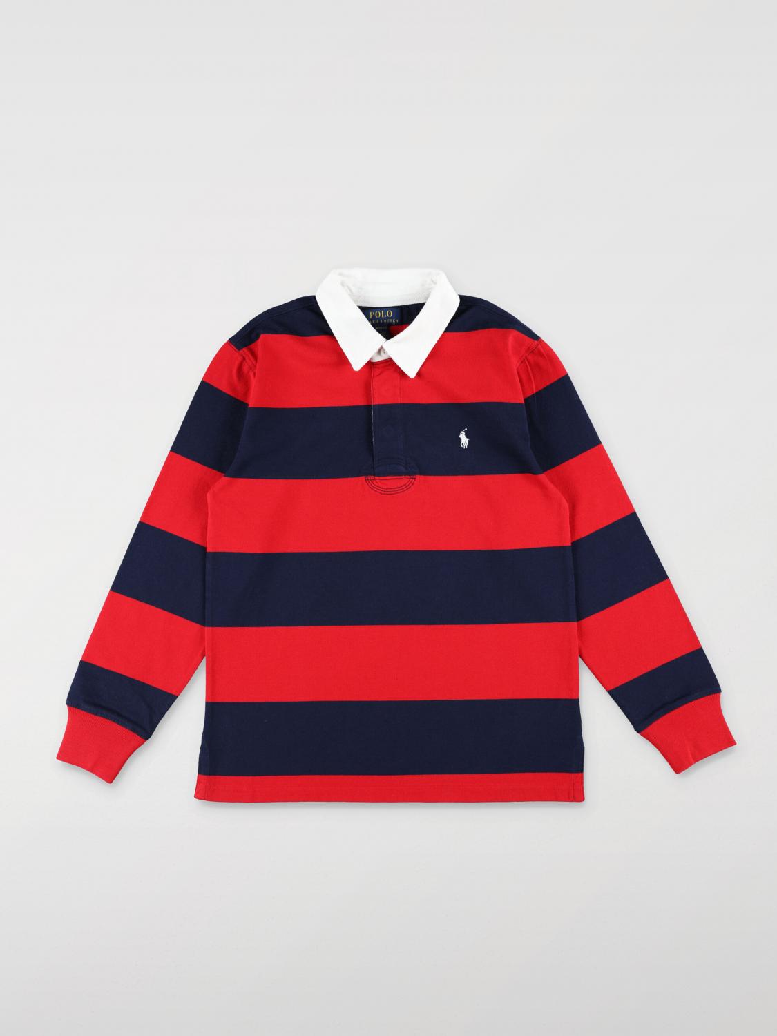 POLO RALPH LAUREN T-SHIRT: T-shirt kids Polo Ralph Lauren, Red - Img 1