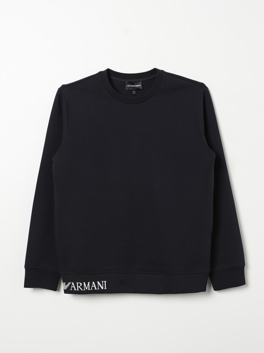 EMPORIO ARMANI SWEATER: Sweater kids Emporio Armani, Blue - Img 1