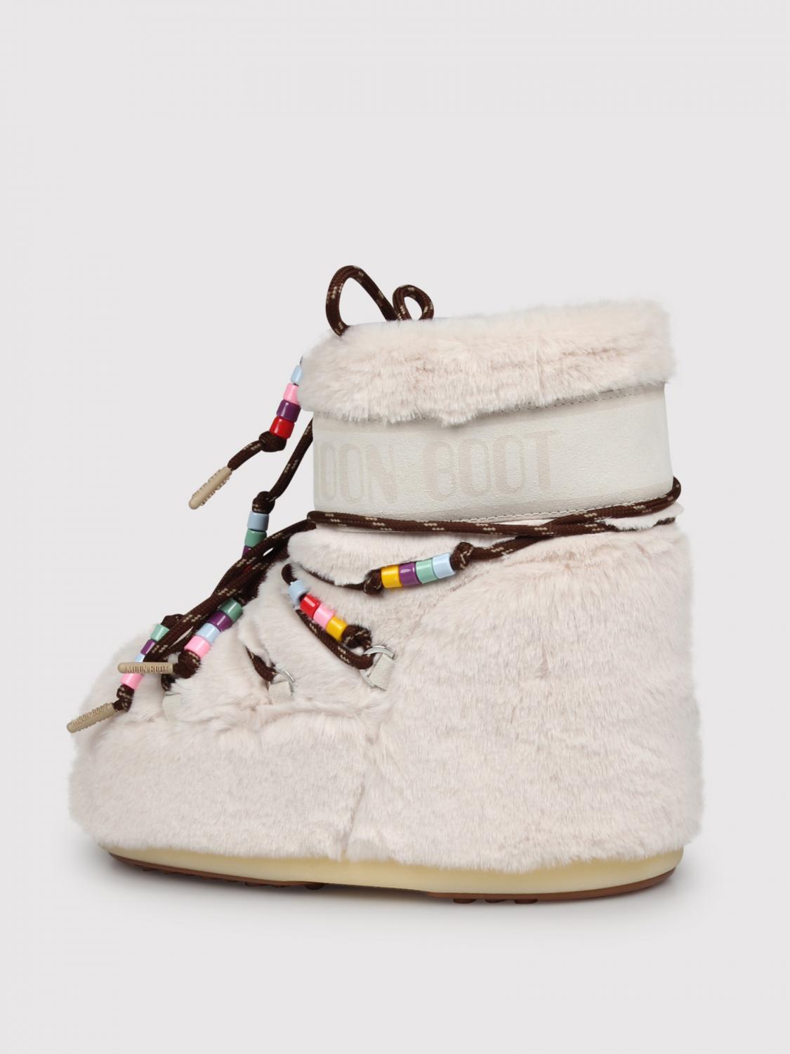 MOON BOOT BOTINES PLANOS: Zapatos mujer Moon Boot, Beige - Img 3