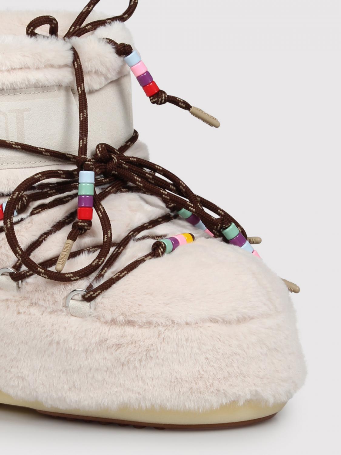 MOON BOOT BOTINES PLANOS: Zapatos mujer Moon Boot, Beige - Img 4