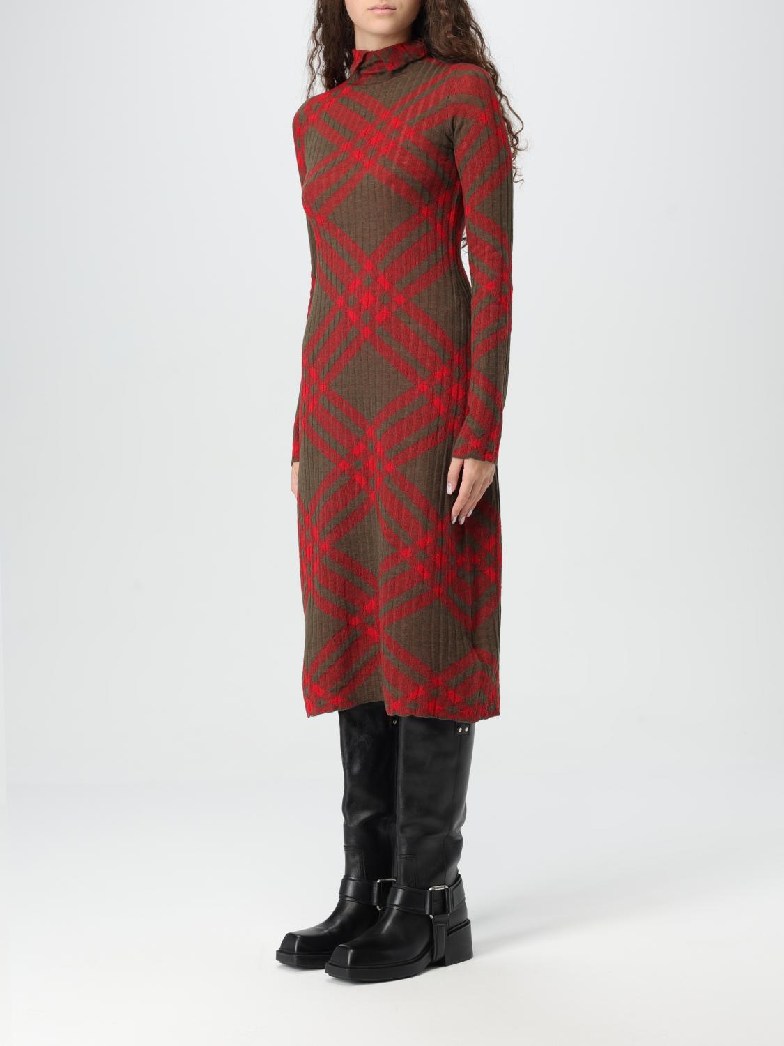 BURBERRY DRESS: Dress woman Burberry, Red - Img 3