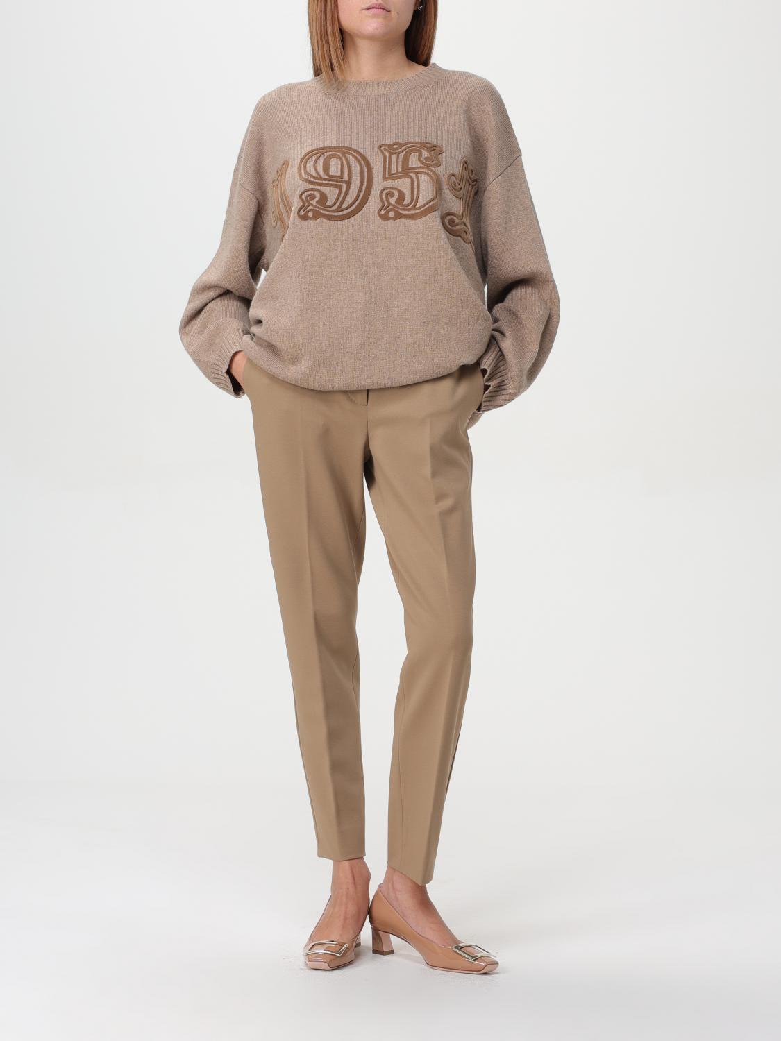 MAX MARA MAGLIA: Maglione Max Mara in lana e cashmere , Marrone - Img 2