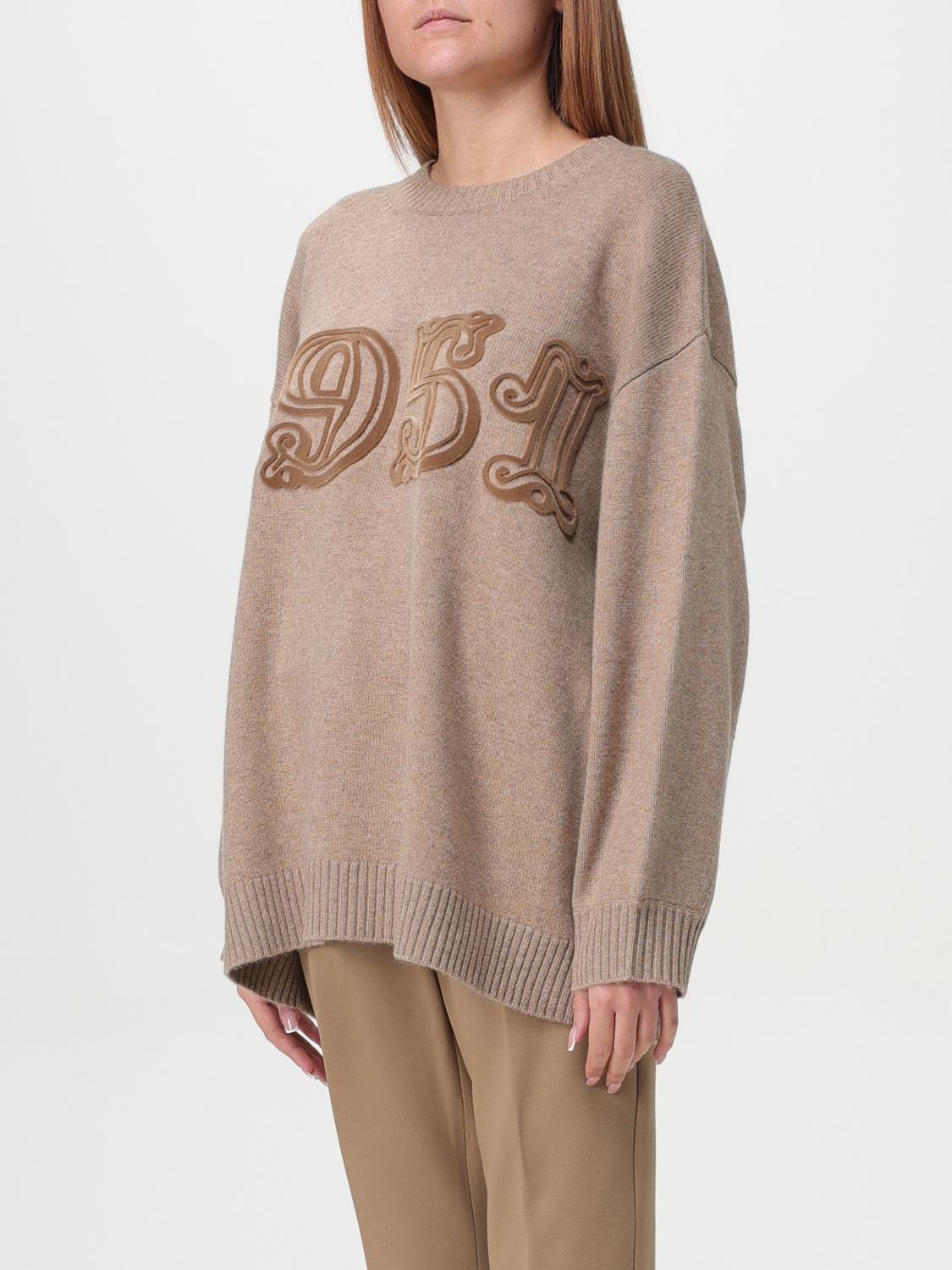 MAX MARA MAGLIA: Maglione Max Mara in lana e cashmere , Marrone - Img 4