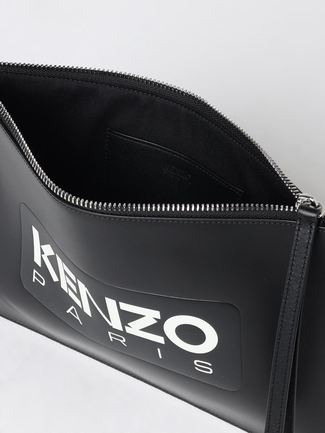 KENZO BRIEFCASE: Pocket square men Kenzo, Black - Img 4