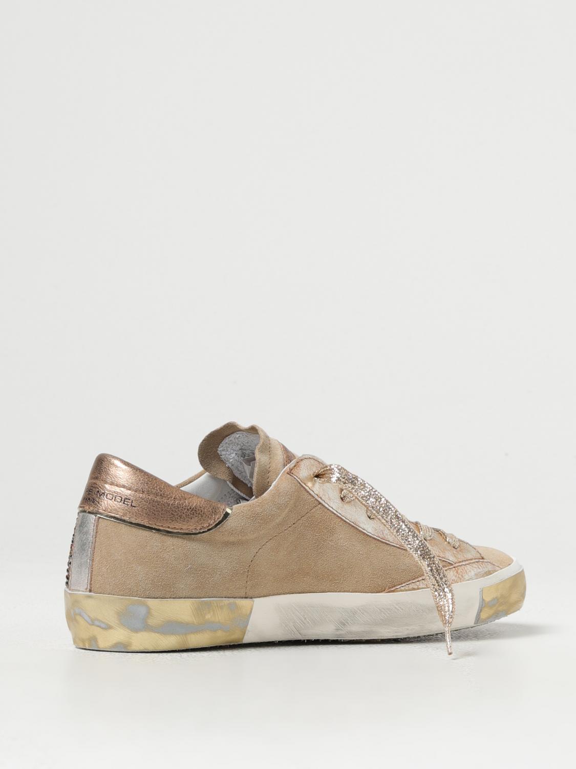 PHILIPPE MODEL ZAPATILLAS: Zapatillas mujer Philippe Model, Beige - Img 3