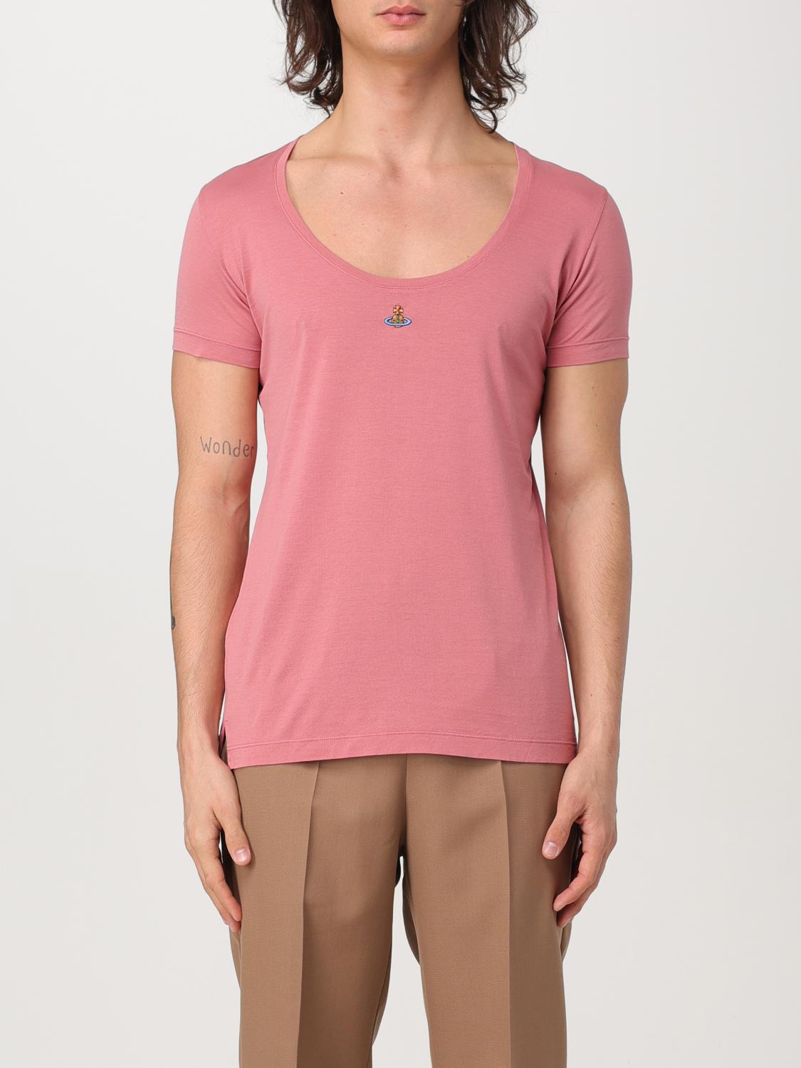 VIVIENNE WESTWOOD T-SHIRT: T-shirt men Vivienne Westwood, Pink - Img 1