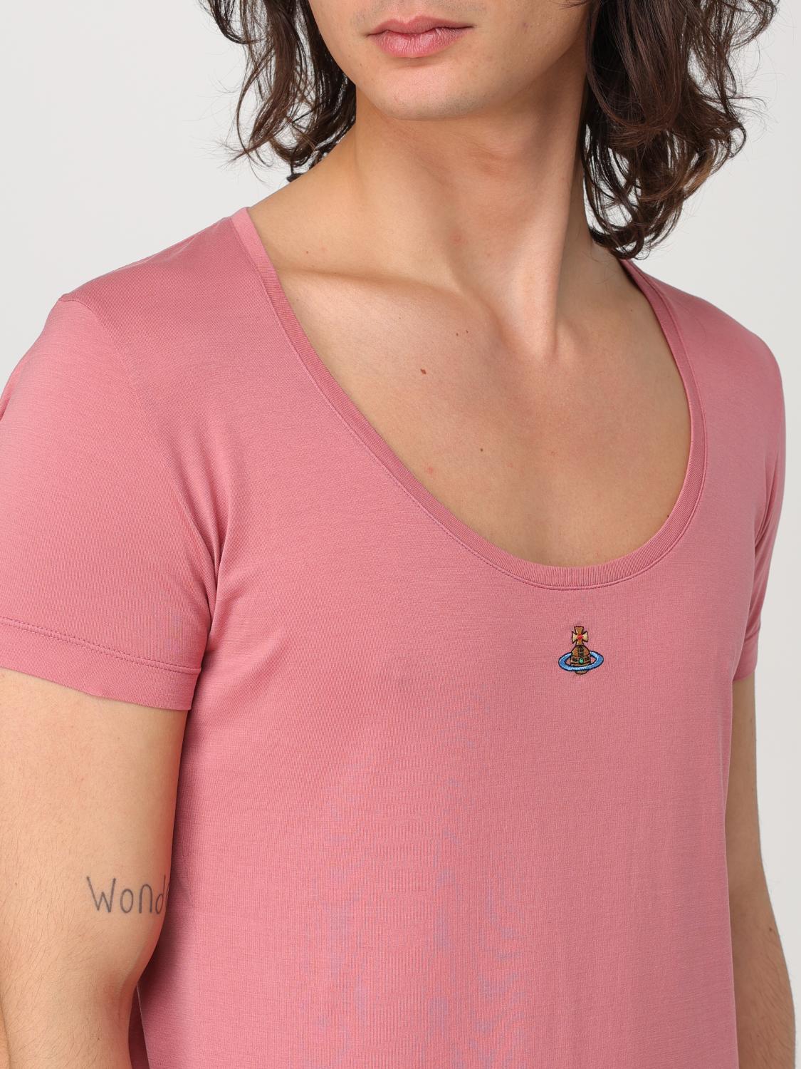 VIVIENNE WESTWOOD T-SHIRT: T-shirt men Vivienne Westwood, Pink - Img 4