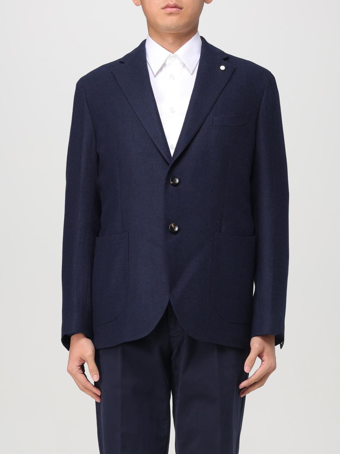 LUIGI BIANCHI GIACCA: Blazer Luigi Bianchi in lana , Blue - Img 1